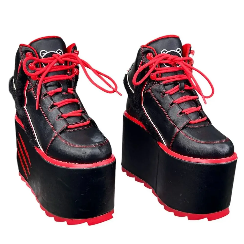 Gloomy Bear X YRU Women's Qozmo Black Platform Sneakers Size US 5